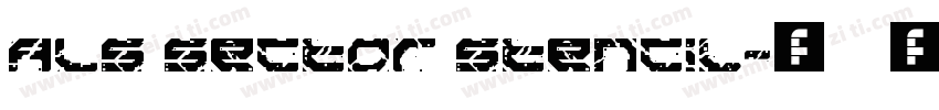 ALS Sector Stencil字体转换
